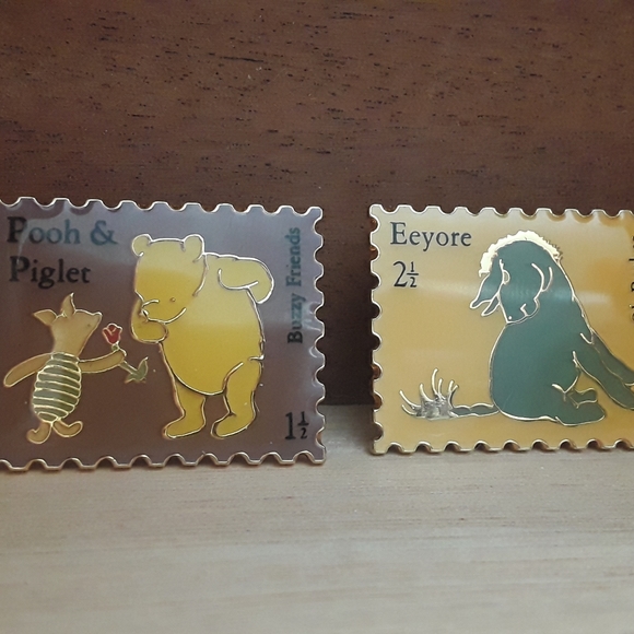 Piglet and Eeyore stamps pins rare.... - Picture 2 of 2